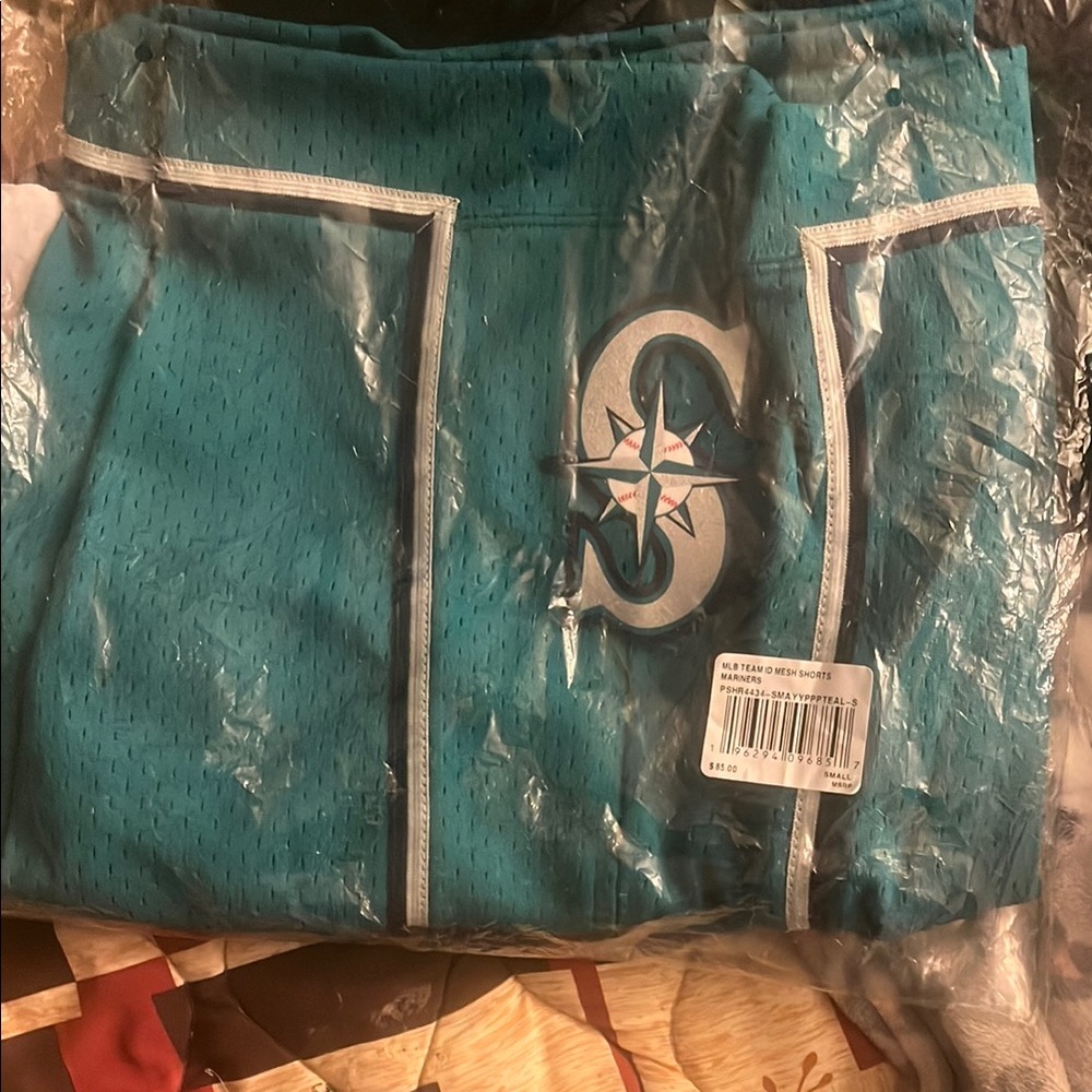 Mitchell & Ness Teal Athletic Shorts